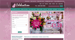 Desktop Screenshot of celebration-chaircovers.co.uk