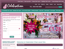 Tablet Screenshot of celebration-chaircovers.co.uk